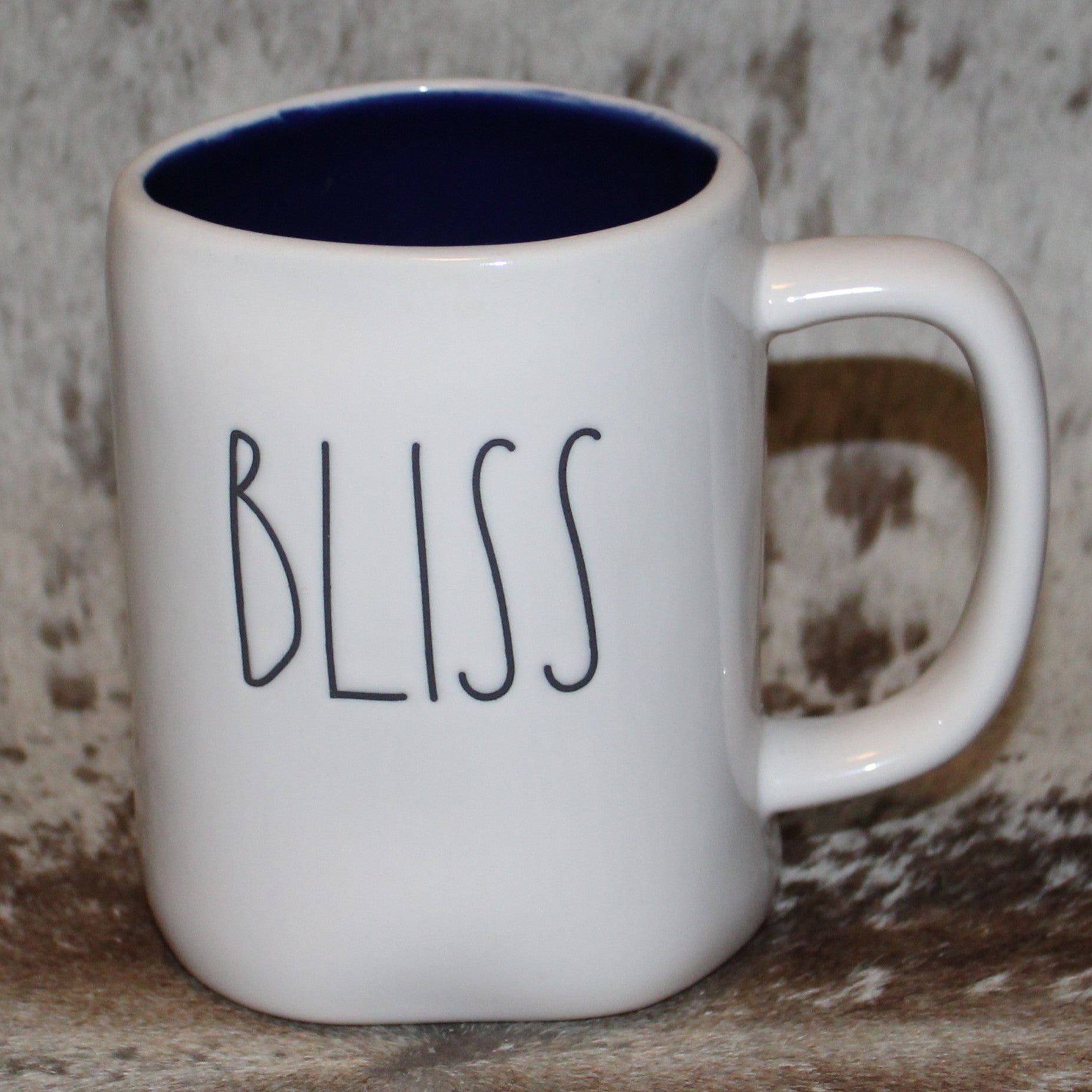 Rae Dunn BLISS White Mug