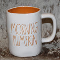 Rae Dunn MORNING PUMPKIN White Mug