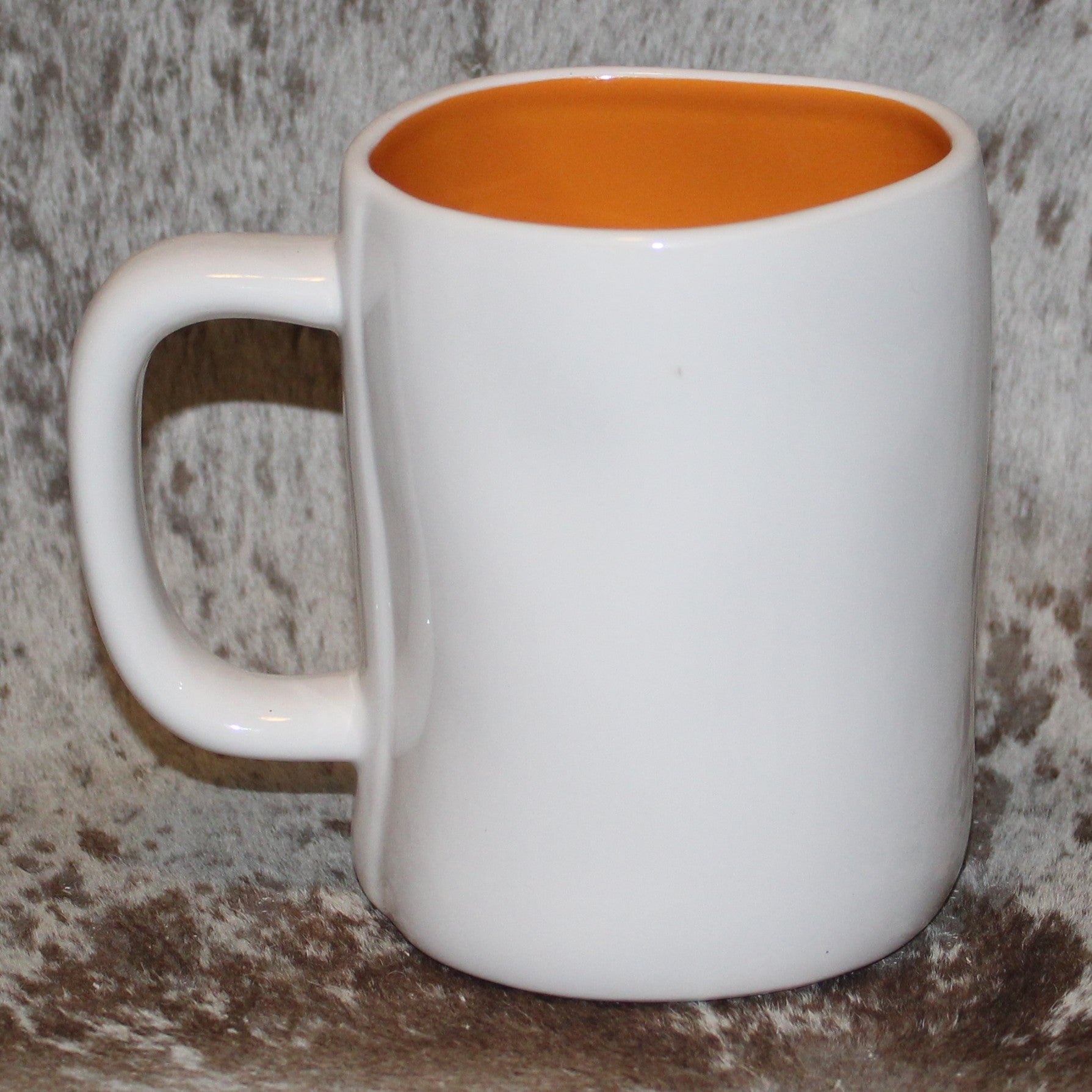 Rae Dunn MORNING PUMPKIN White Mug