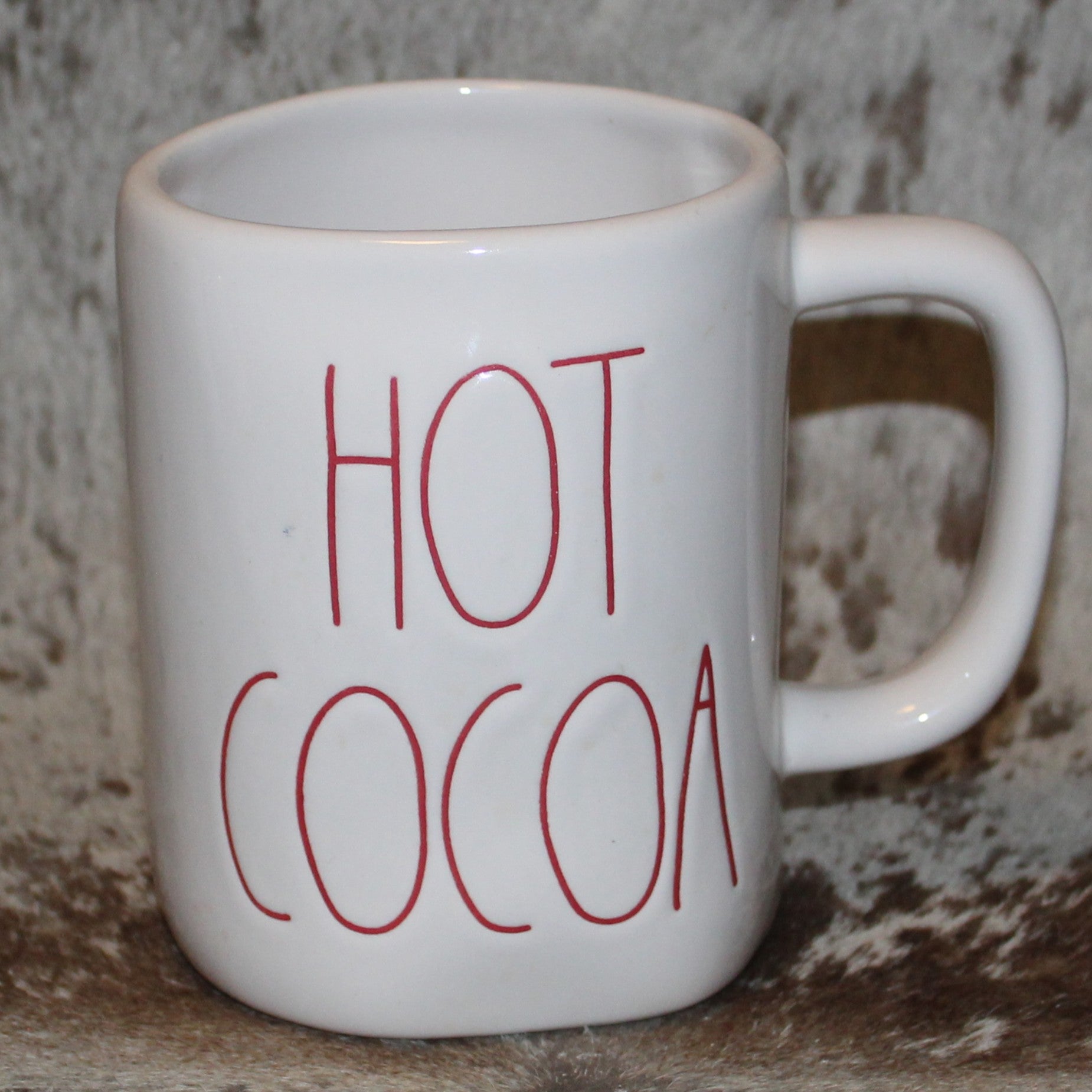 Rae Dunn HOT COCOA White Mug