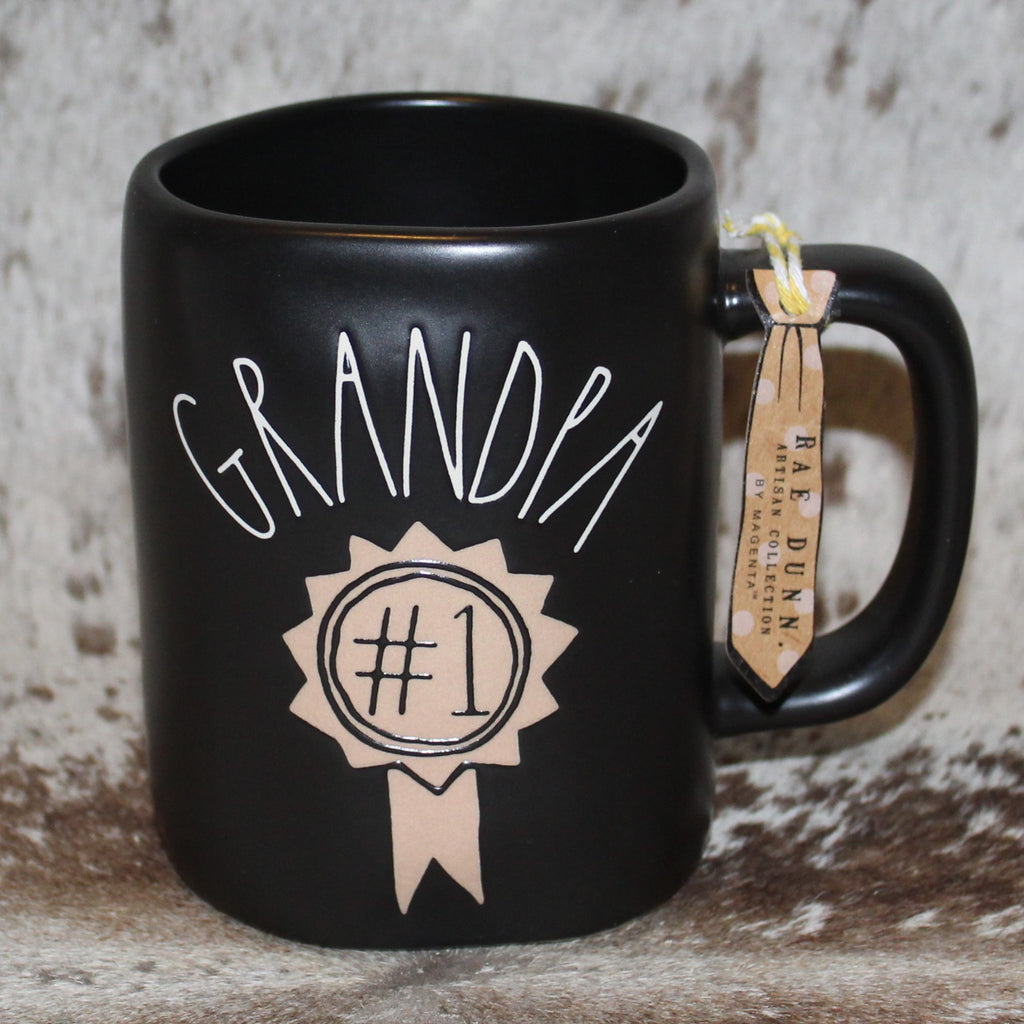 Rae Dunn GRANDPA #1 Black Mug