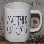 Rae Dunn MOTHER OF CATS White Mug