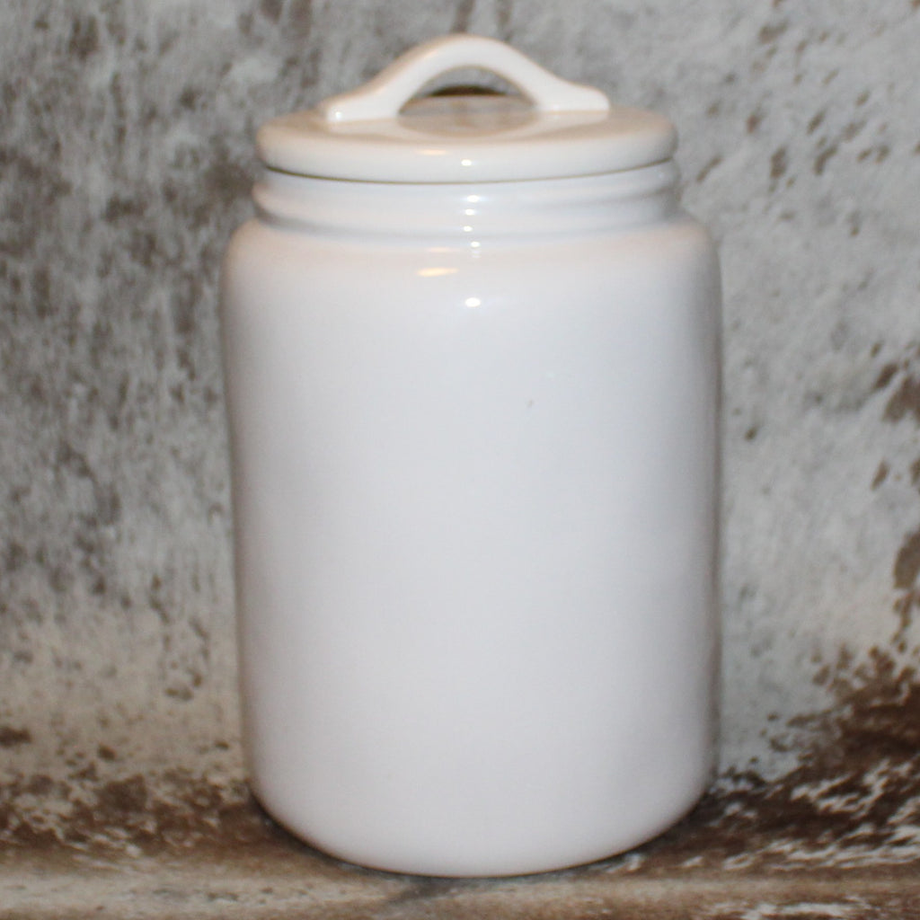 Rae Dunn Heart White Large Canister