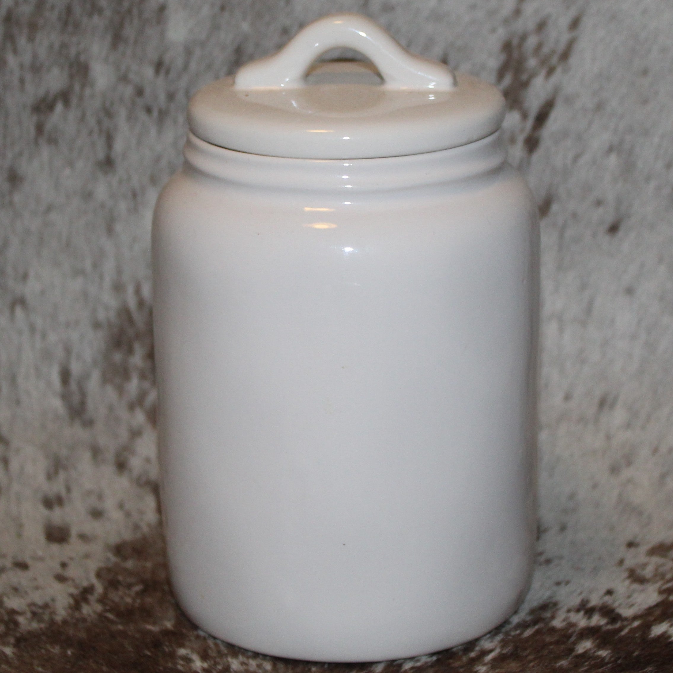 Rae Dunn Heart White Baby Canister