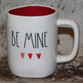 Rae Dunn BE MINE White Mug Watercolor