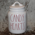 Rae Dunn CANDY HEARTS White Canister