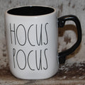 Rae Dunn HOCUS POCUS White Mug Black Handle