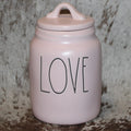 Rae Dunn LOVE Pink Baby Canister