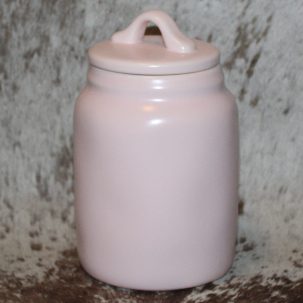 Rae Dunn LOVE Pink Baby Canister