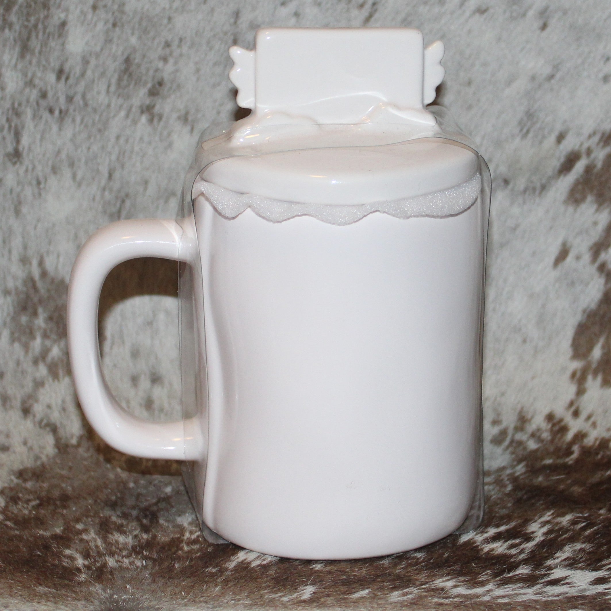 Rae Dunn LOVE LETTERS White Mug with Letter Topper