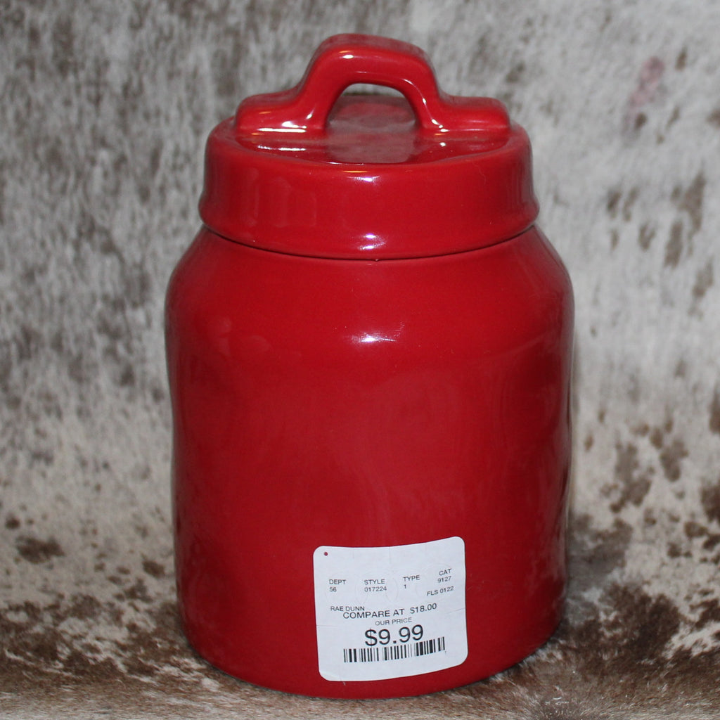 Rae Dunn XOXO Red Baby Canister