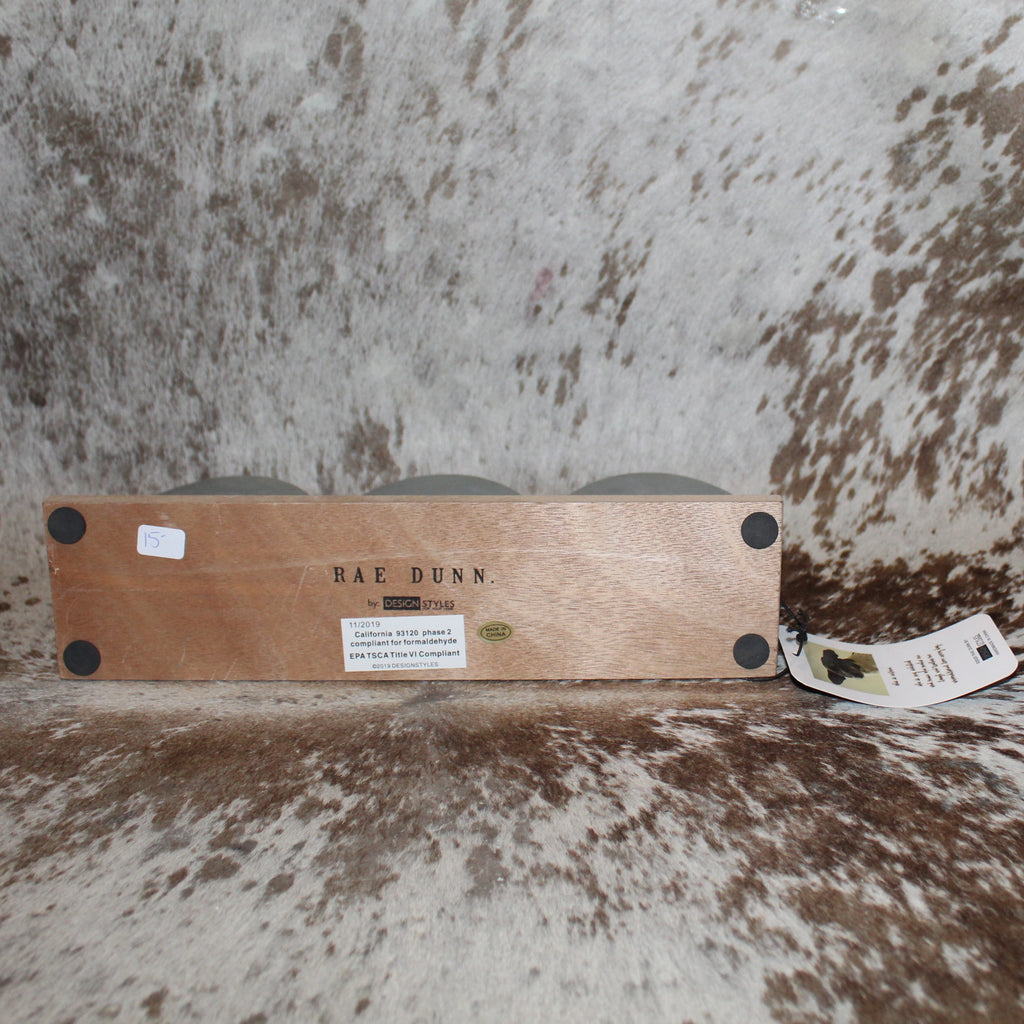 Rae Dunn HE IS RISEN Metal Egg Sign on Wood Base