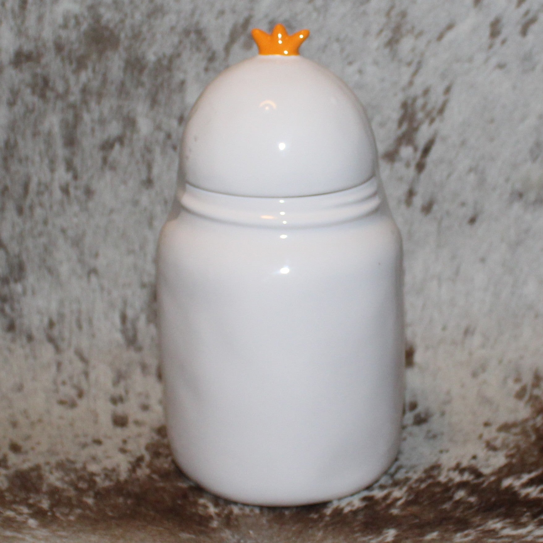 Rae Dunn PEEP PEEP White Canister with Chick Head Topper