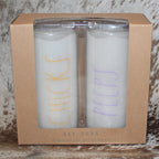 Rae Dunn CHICKS PEEPS Led Candle Set of 2