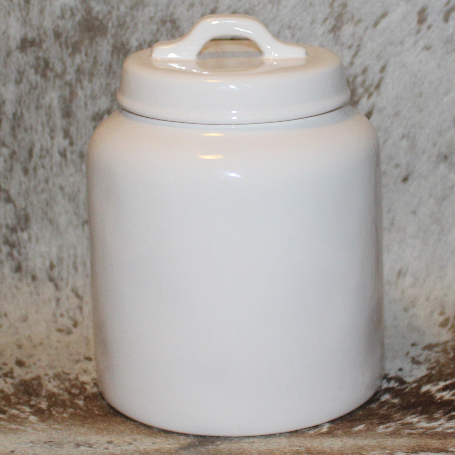 Rae Dunn GOOD EGG White Chubby Canister