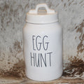 Rae Dunn EGG HUNT Medium White Canister