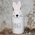 Rae Dunn THINGS Small Canister with Bunny Had Lid