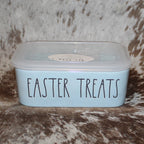 Rae Dunn EASTER TREATS Light Blue Food Storage