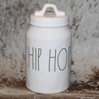 Rae Dunn HIP HOP Medium White Canister