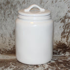 Rae Dunn LOVE MY PEEPS Medium White Canister with Flat Lid